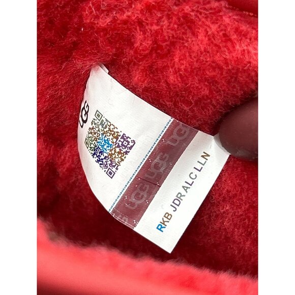 Ugg Womens Classic Mini Platform Boots Red Shearling Size 9 - Picture 8 of 9